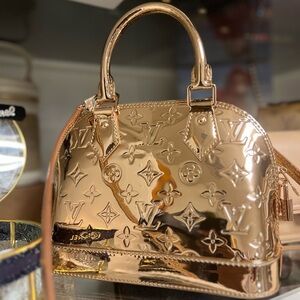 Rose Gold LV Designer Handbag